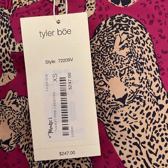 NWT Tyler Boe Sammy Pink Cheetah dress size XS - Picture 11 of 11